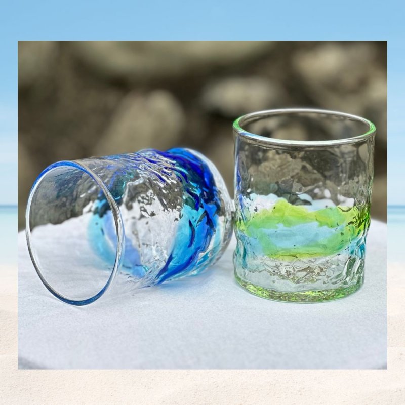 画像7: 【名入れ 琉球グラス】ペアグラス 2個セット  琉球グラスにお名前 記念日 メッセージ彫刻 オリジナルメッセージ可 世界にひとつのロックグラスをお作りします 名入れギフト お誕生日 記念日 結婚祝い 母の日 父の日 敬老の日 クリスマス 還暦 喜寿 お祝い プレゼント 贈り物 誕プレ (7)