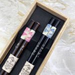 画像6: 【名入れ 箸】桐箱入り 日本製 夫婦箸★お箸にお名前・桐箱にメッセージを彫刻 うさぎ柄  名入れプレゼント お誕生日 記念日 結婚祝い 還暦祝い 退職祝い 古希祝い 傘寿祝い 金婚式 銀婚式 母の日 父の日 敬老の日 クリスマス 贈り物 (6)