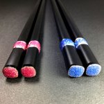 画像6: 【名入れ 箸 】日本製 夫婦箸 桐箱とラメ入りお箸に彫刻して世界にひとつの贈り物製作します ラインストーン付き 結婚祝い お誕生日 記念日 母の日 クリスマス ホワイトデー おしゃれ ペアセット (6)